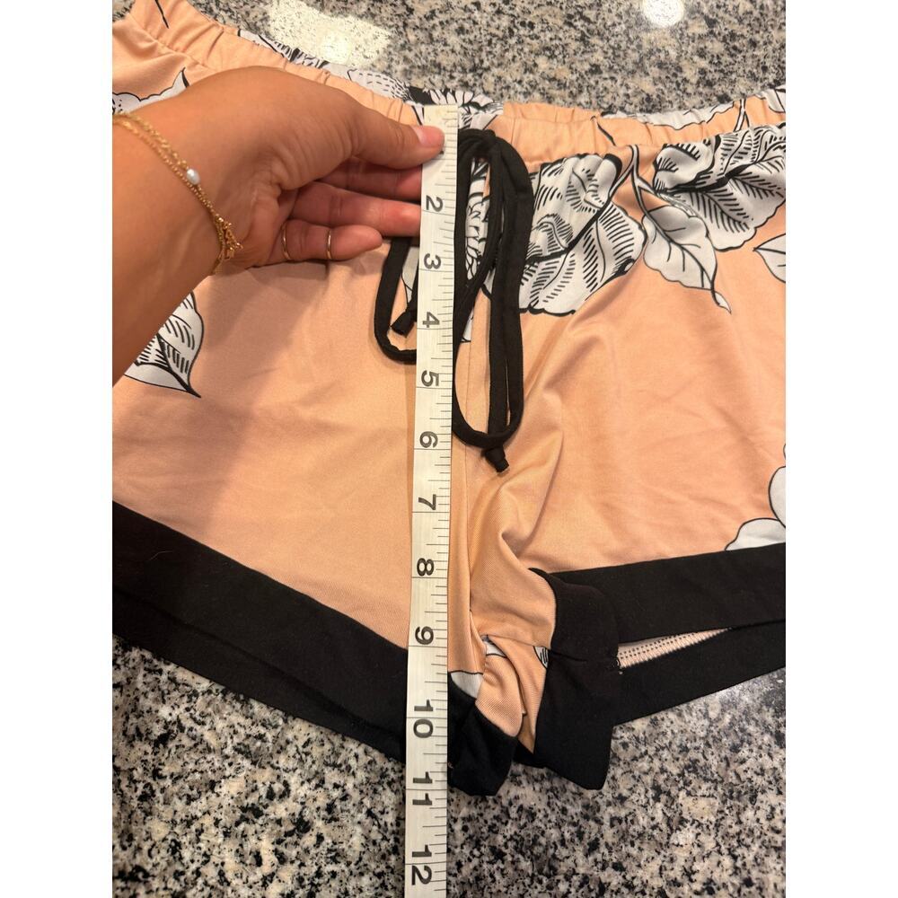Chic Linea Donatella Orange & Black PJ Set - Size Small - Picture 8 of 9